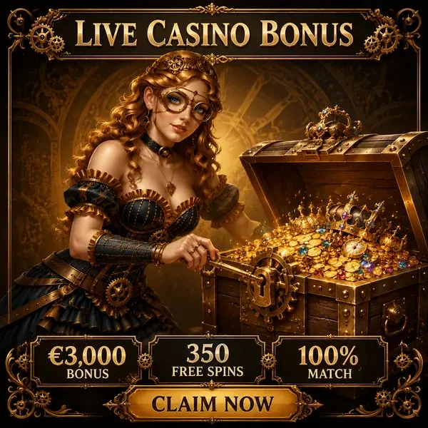 Grace öffnet Schatztruhe gefüllt mit €3.000 Bonus an VinciSpin Live-Casino-Tischen